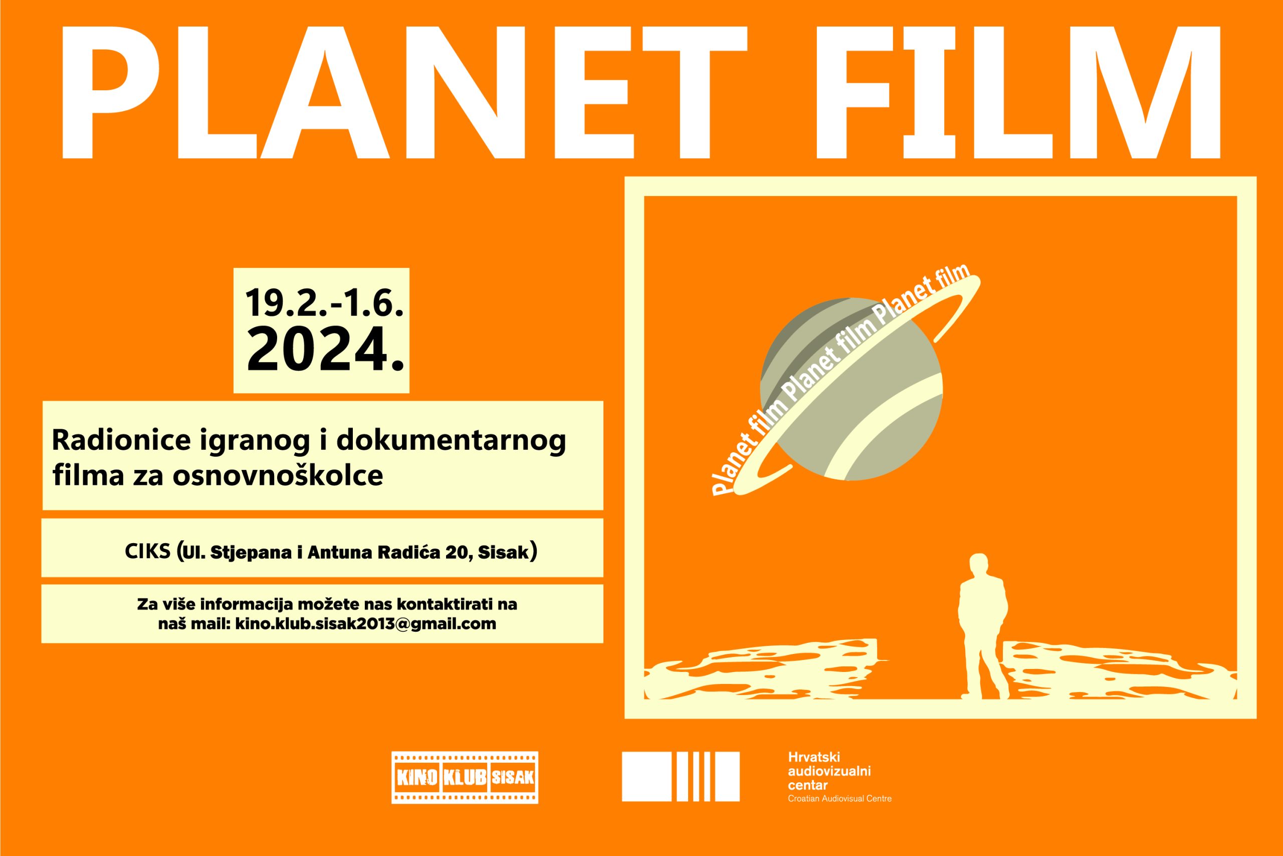 Poziv na radionicu Planet film – Kino Klub Sisak